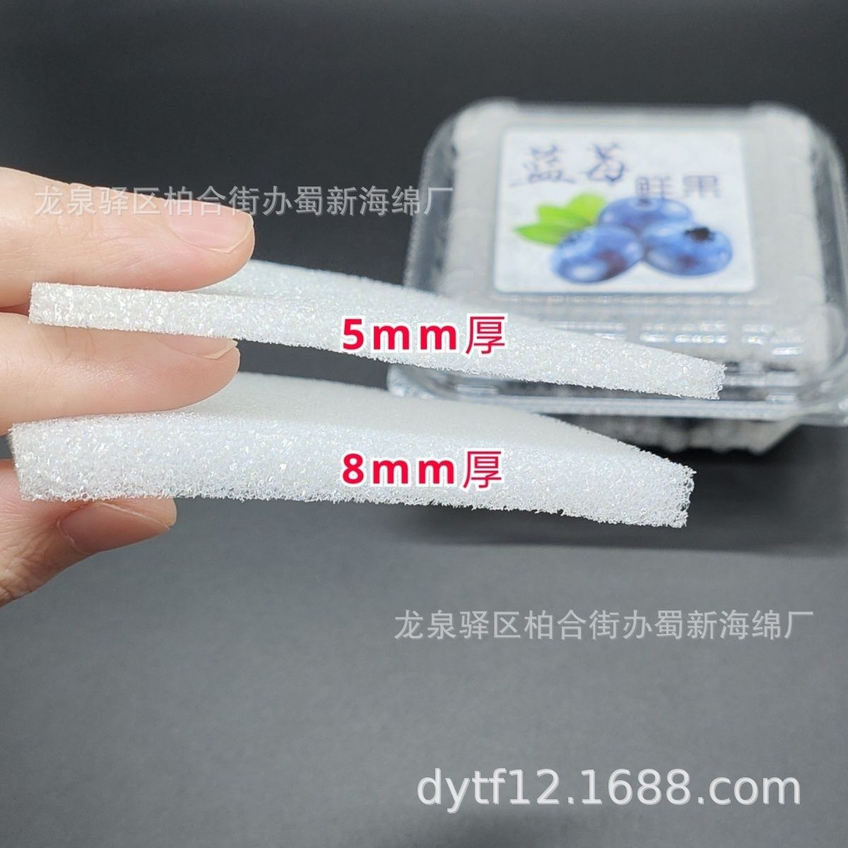 蓝莓海绵包装/蓝莓泡沫包装/蓝莓海绵片材包装/蓝莓泡沫片材包装