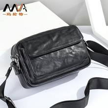 新款真皮男士斜挎包高级感头层牛皮单肩包斜款便携皮包高奢包包男