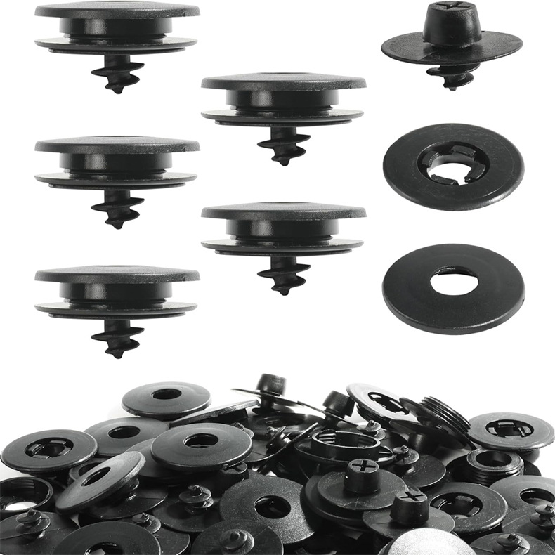 汽车脚垫固定卡扣全包围双层脚垫铆钉大包围雪妮丝地毯固定夹套件