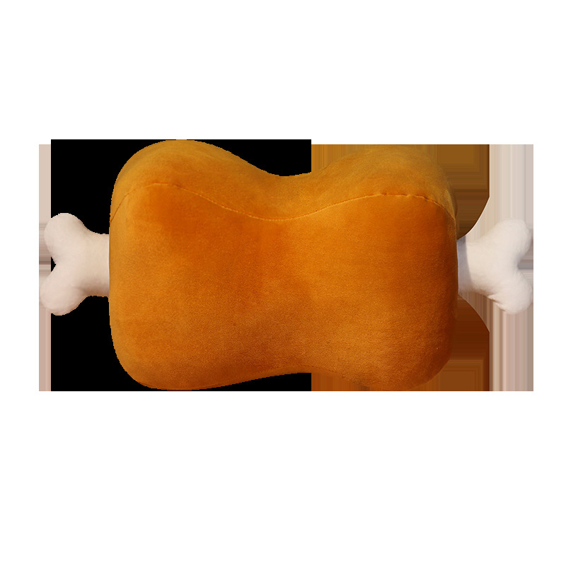 Creative Meat Bone Pillow Plush Toy, Detachable Office Nap Pillow, Dual-Use Hand Warmer for Students, Prone Sleeping Pillow