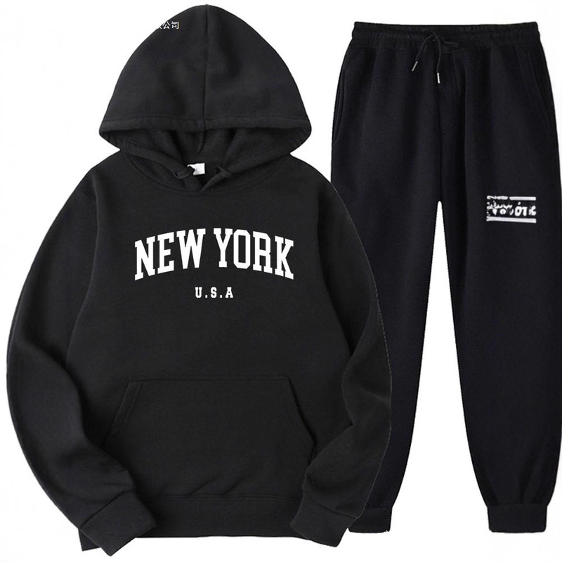 Factory Direct Sales Printed Sweatshirt Suit for Men and Women Fashion Letter Printed Casual Loose Sports Sweatshirt Wholesale Factory Direct Sales Printed Sweatshirt Suit for Men and Women Fashion Letter Printed Casual Loose Sports Sweatshirt Wholesale