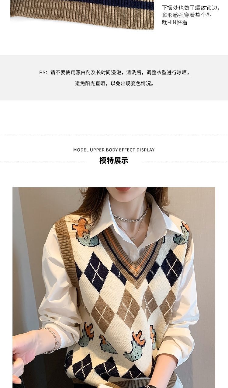 针织马甲背心女新款洋气内搭上衣百搭可外穿2022外搭叠穿小马甲详情11