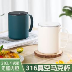 クロスボーダー316ステンレスマグカップ蓋付きins風コーヒーカップカップ二重中空防熱耐転倒飲料カップ