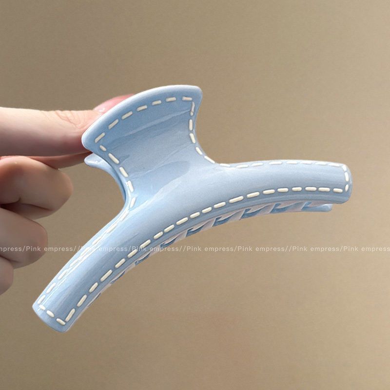 2026 nuevo clip de cabello ondulado clip de cabello de tiburón grande clip de cabello de mujer detrás de la cabeza de alta sensación clip de cabello accesorios para el cabello