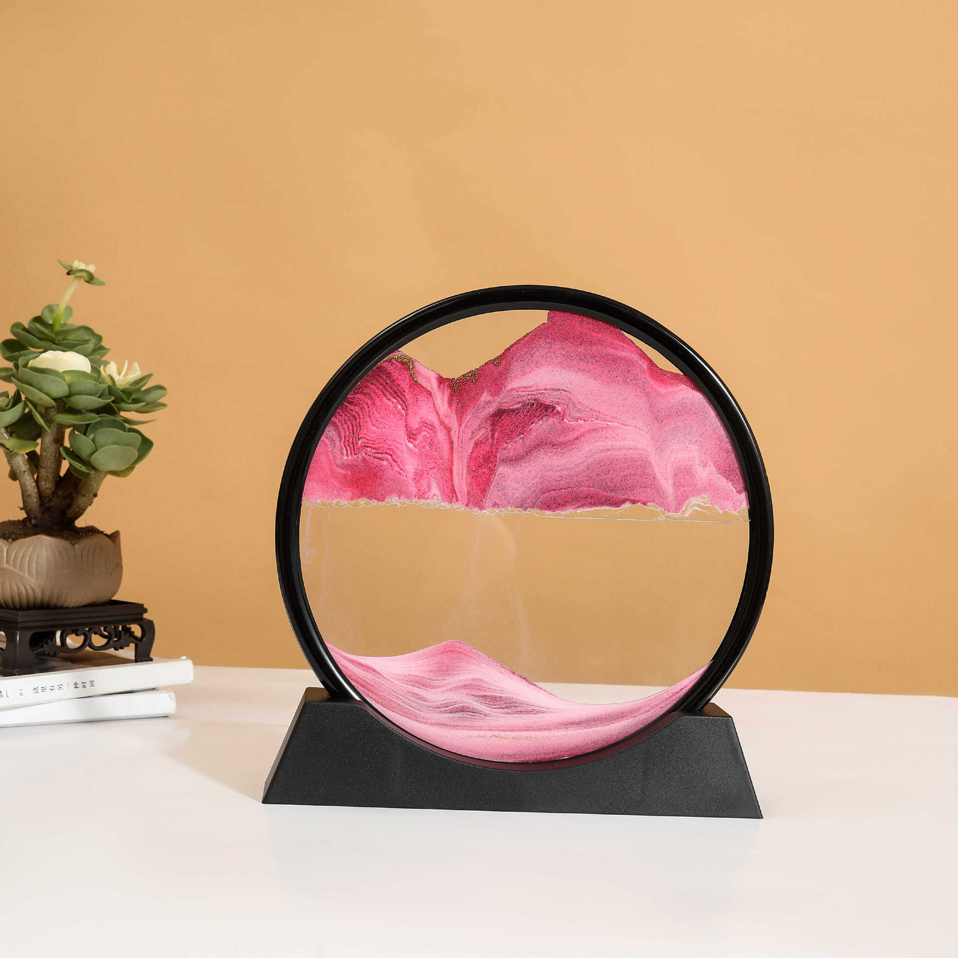 블랙 프레임-핑크