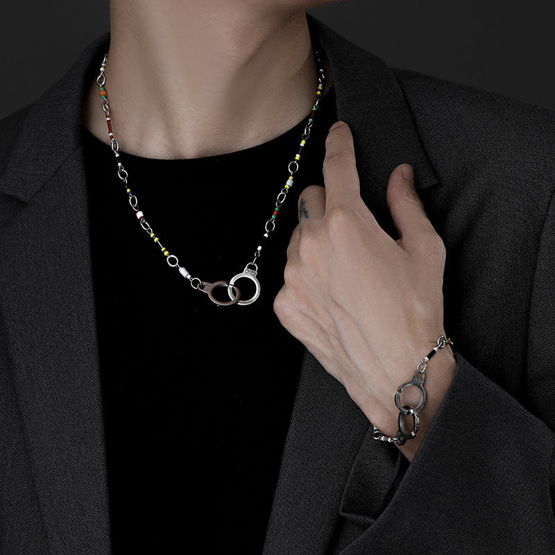 Fashion Geometric Titanium Steel Handmade Bracelets 1 Piece