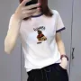 显瘦撞色印花短袖上衣