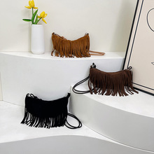 外贸流苏大容量包包女韩版新款女包简约流行女士单肩包简约斜挎包