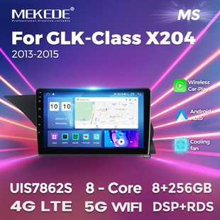 Applicable to Mercedes-Benz GLK-Class X204 2013-15 Change to Carplay Android Bluetooth HD Navigation Screen