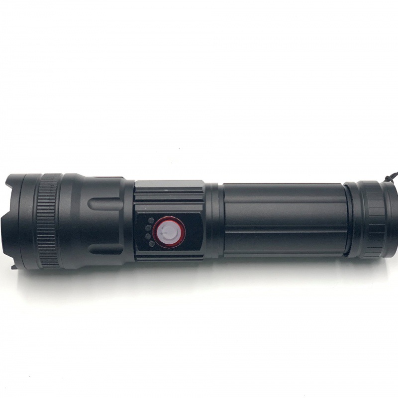 Linterna láser blanco multifunción coche roto ventana martillo hogar iluminación de emergencia linterna al aire libre luz fuerte linterna recargable