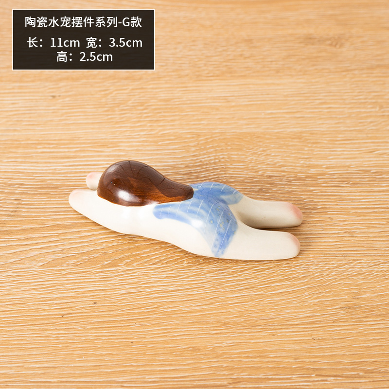 Adorno Flotante de Cerámica para Peceras y Decoración de Té