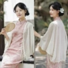 Summer style - elegant fringed scarf shawl
