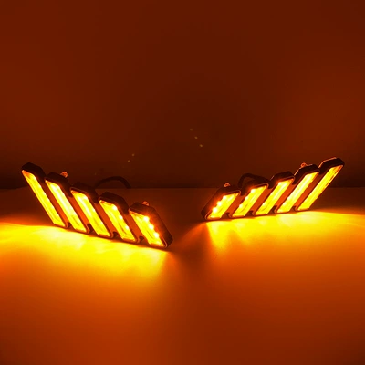 with flowing turn signals, Gündüz işıqları
