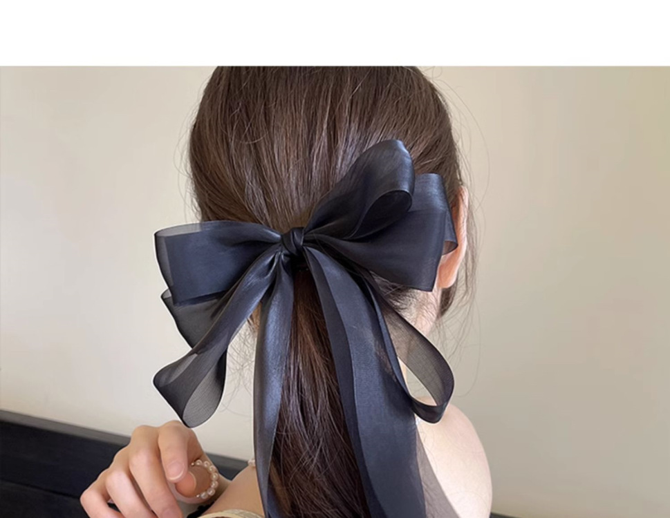 Women's Sweet Bow Knot Gauze Hair Clip display picture 2