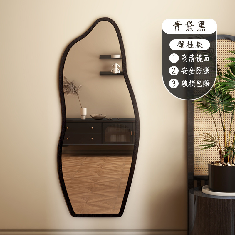 Espejo de vestir de estilo medieval, espejo de vestir, sala de estar, dormitorio, piso contra la pared, espejo de dormitorio de niñas, super económico image 8