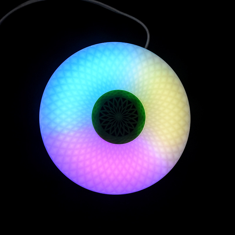 Bombilla inteligente con música Bluetooth, control remoto y atenuación, luz de escenario multicolor