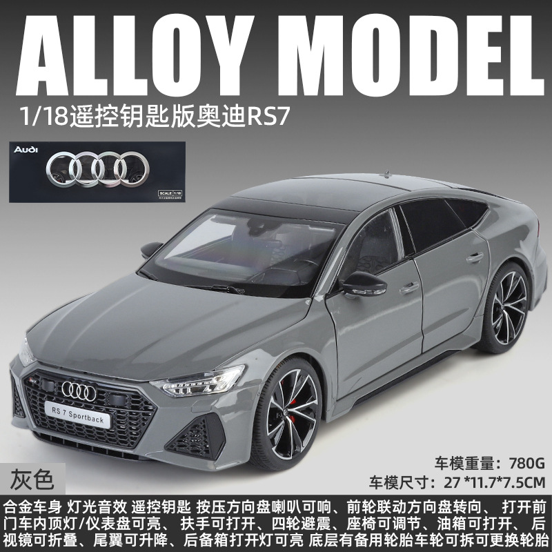 1:18 Audi RS7 Edición Llave - Caja - Gris