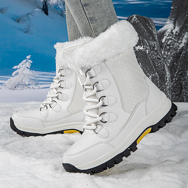 New Boots, Thickened Cotton Shoes, Women's Autumn And Winter New Style, Women's Snow Boots, Warm And Plush_vogvips.com