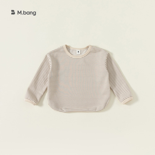 babycity spring and autumn casual boys and girls striped bottoming T-shirt children's tops children's clothing QY82166