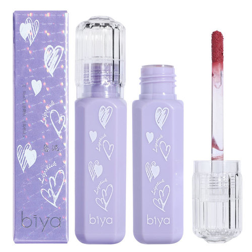 Biya Powder Mist Mousse Lip Mud Velvet Matte Soft Mist Whitening Lipstick is long-lasting and not easy to fade. It can be used for lips and cheeks.