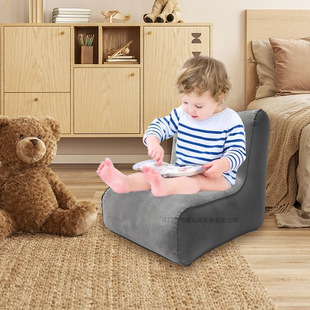 Flocking single children's chair small mini inflatable sofa outdoor camping leisure children's air stool seat