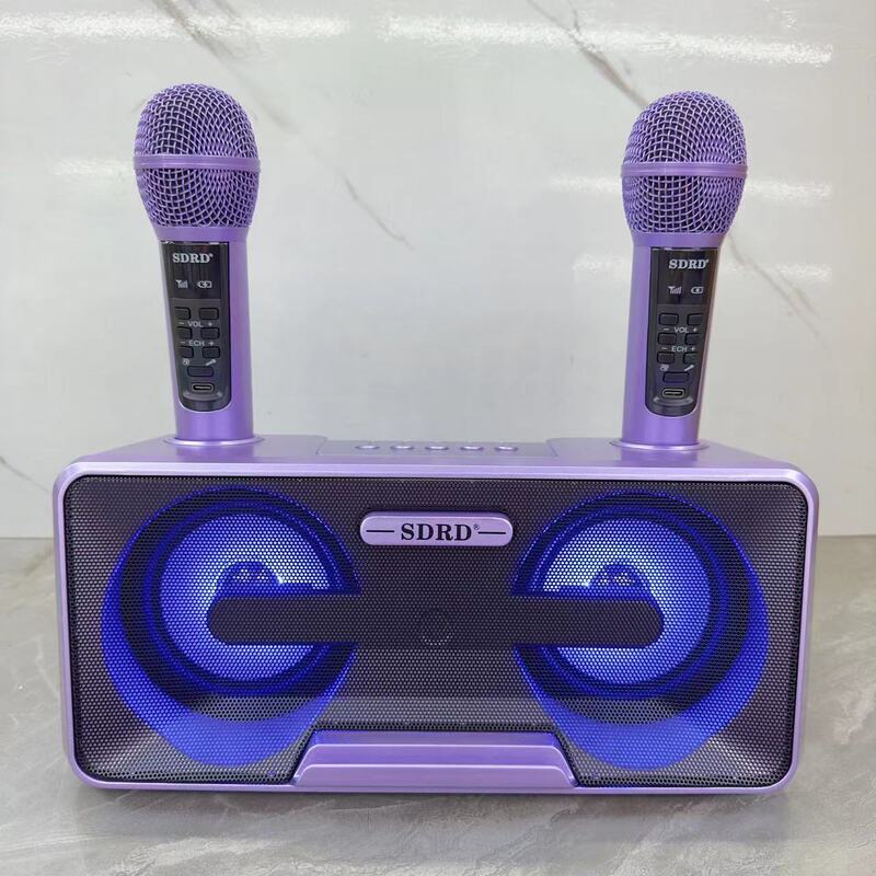 SD301Sブルートゥースオーディオk歌機無線ダブルマイク音響一体機k歌神器屋外ポータブルスピーカー|undefined