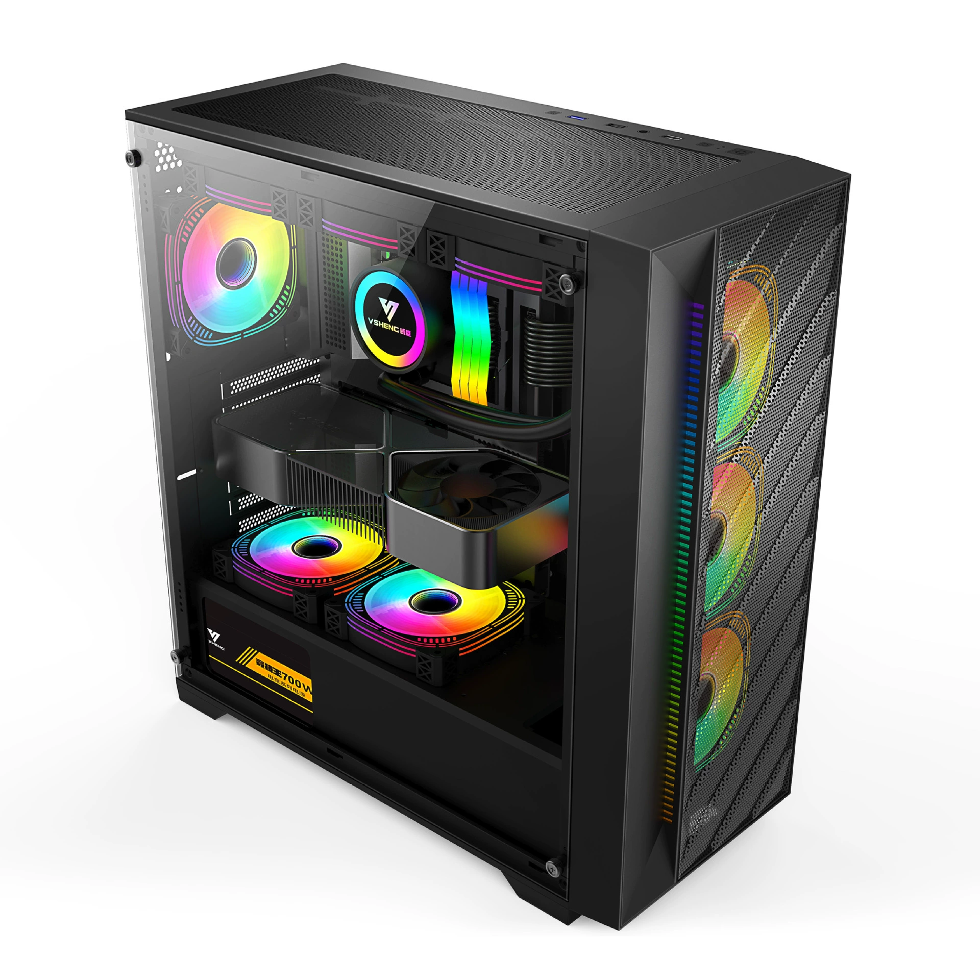 VSheng, VIA's desktop computer computer box, supports water -cooled EATX