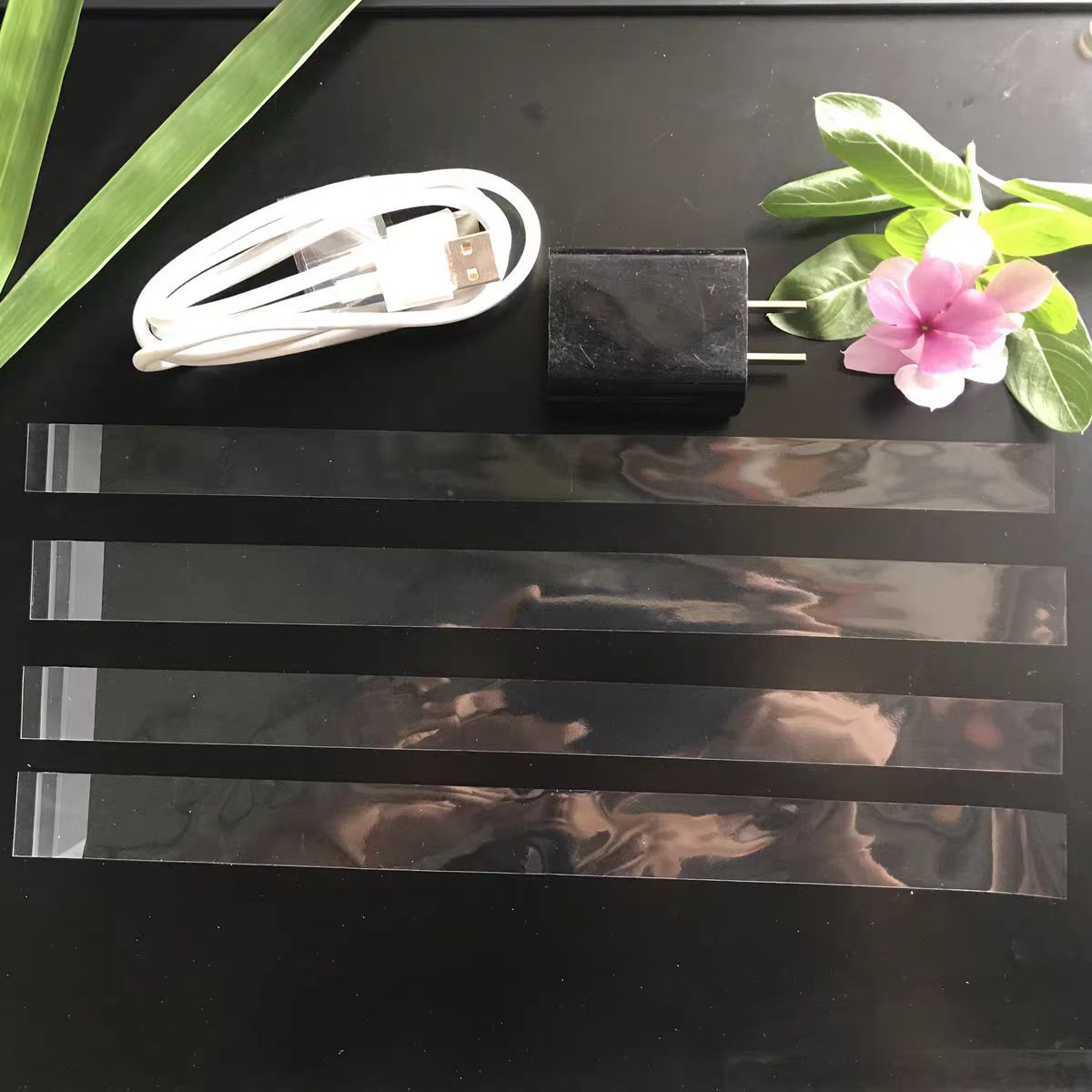 扎线膜自粘胶透明opp捆扎带电子产品包装制品捆绑膜