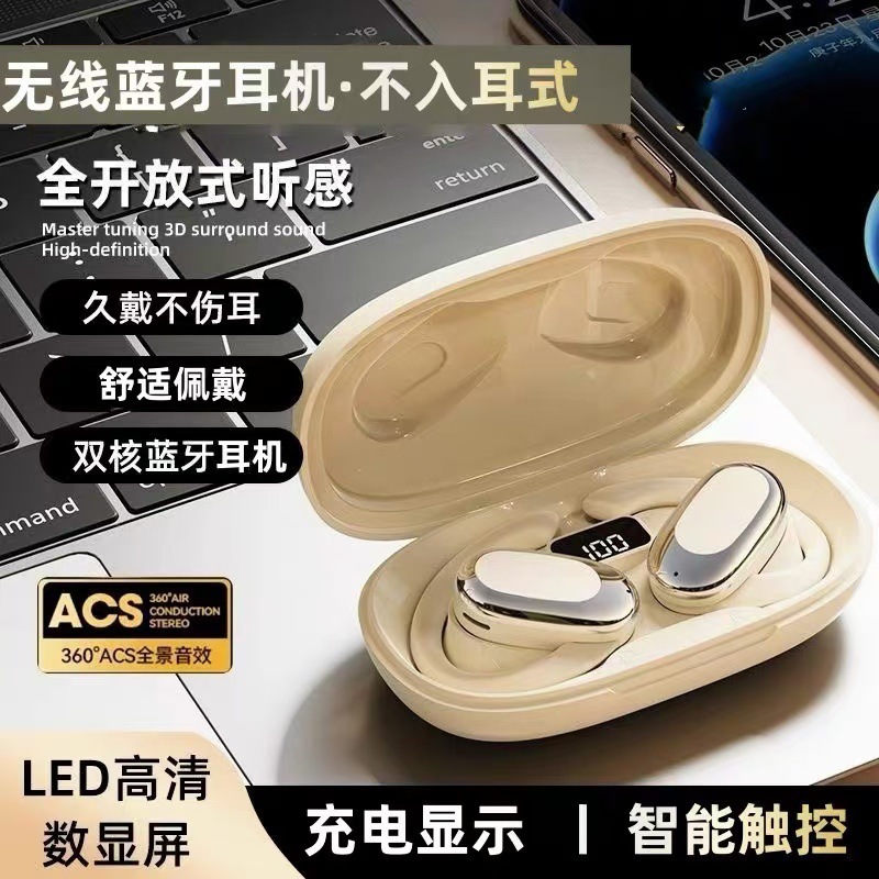 Berlin Voice Ows Non-In-Ear Bluetooth Headphones, High-Quality, Small and Rotatable 130 ° Noise Reduction Gt526Y