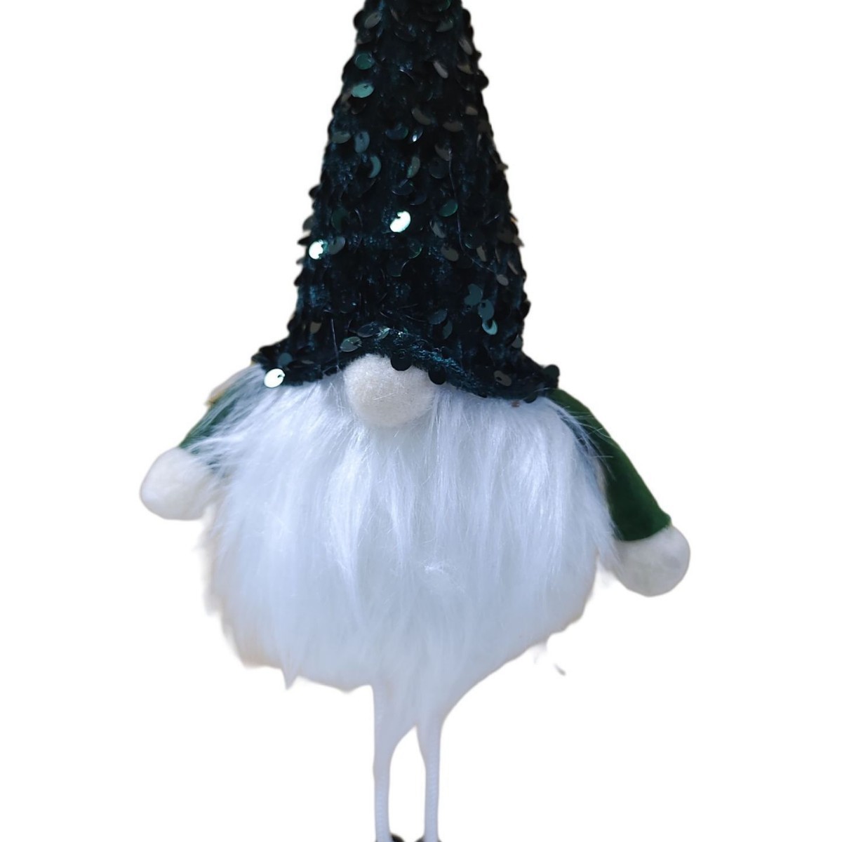 Nueva Navidad de la pierna larga muñeca sin rostro muñeca colgante con luz que emite la muñeca perlas sombrero enano bosque hombre