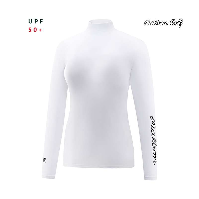 【Cross-Border】M Golf Long-Sleeved Women's Spring and Autumn Polo Shirt Golf Stretchy Breathable Sports T-Shirt # 2501
