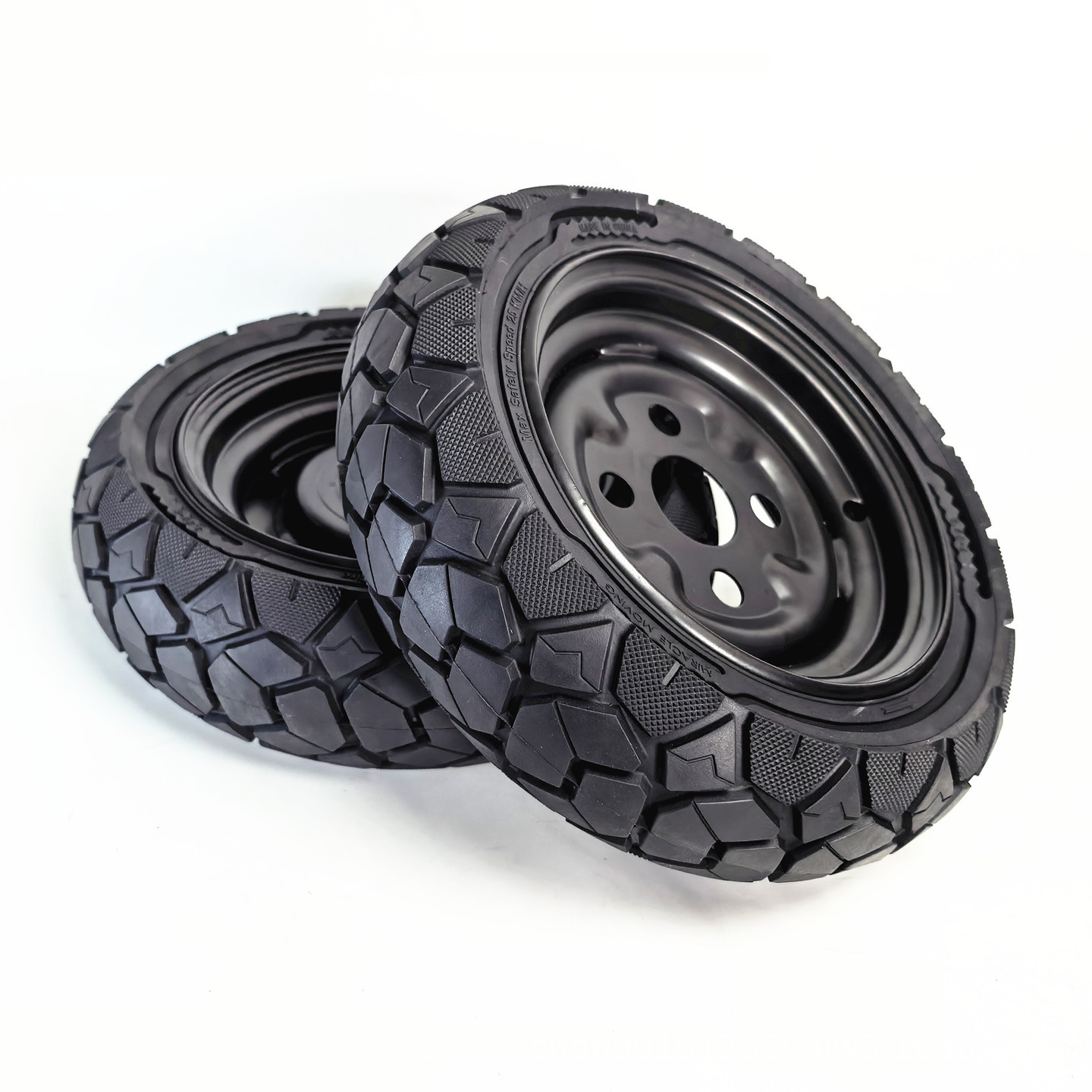 3.50-6 hollow solid tire, complete wheel assembly for the Flying Pigeon Phoenix leisure four-wheeled electric vehicle, including front and rear explosion-proof wheels