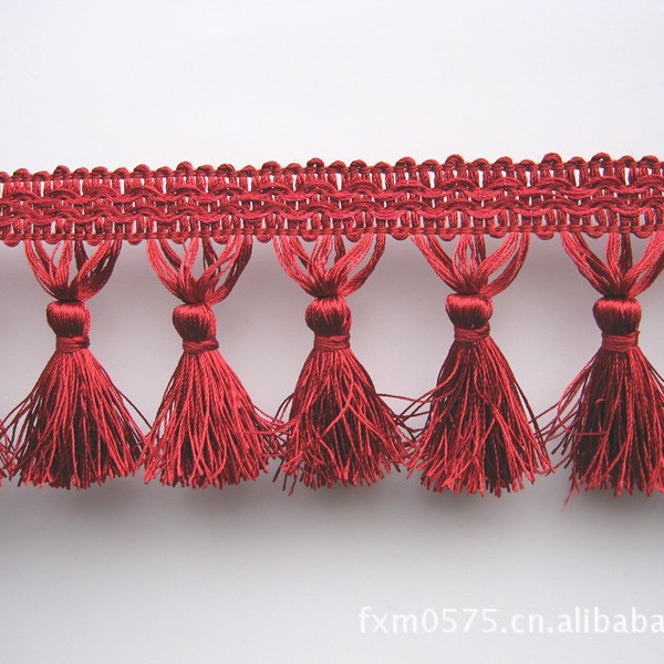 窗帘花边家纺辅料、排须、流苏、服饰花边