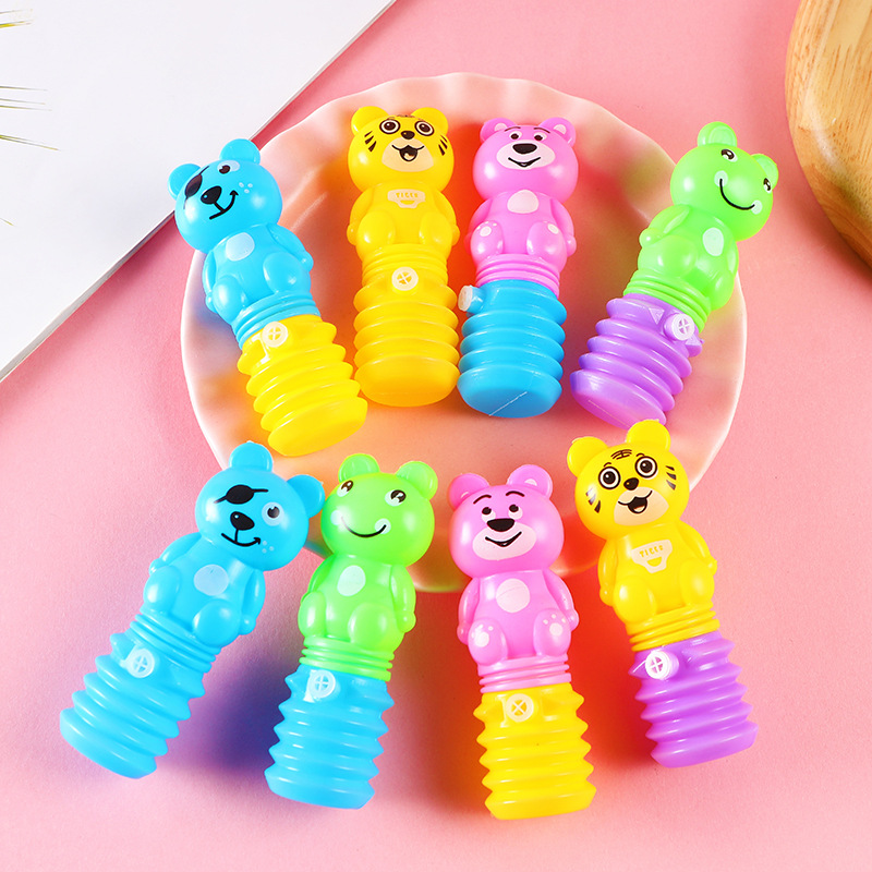 Presione el sonido de los animales, el lindo oso, descompresión, descompresión, pellizco, juguetes para niños, estudiantes de primaria, dibujos animados creativos, martillo animal BB
