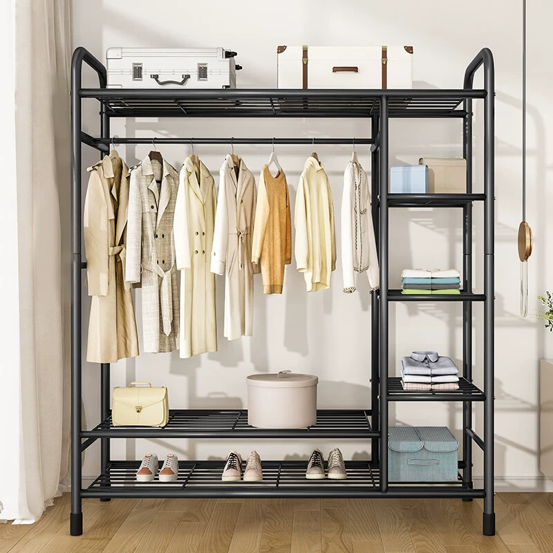 Вешалка для одежды от пола до потолка вертикальная двойной стержень вешалка для сушки утолщенный толстый сушильный вешалка для домашней спальни вешалка для одежды многослойный держатель для хранения