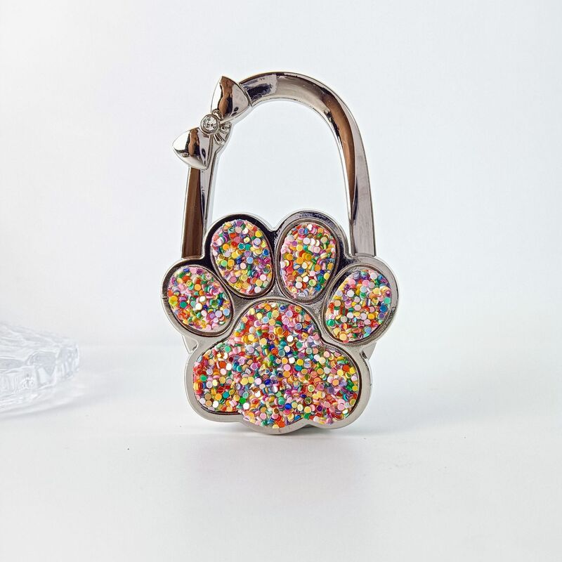 New Foreign Trade Bear Paw and Cat/Dog Paw Foldable Adhesive-Free Bag Hook, Handbag Hook, Backpack Hanger, and Accessory Hanger New Foreign Trade Bear Paw and Cat/Dog Paw Foldable Adhesive-Free Bag Hook, Handbag Hook, Backpack Hanger, and Accessory Hanger