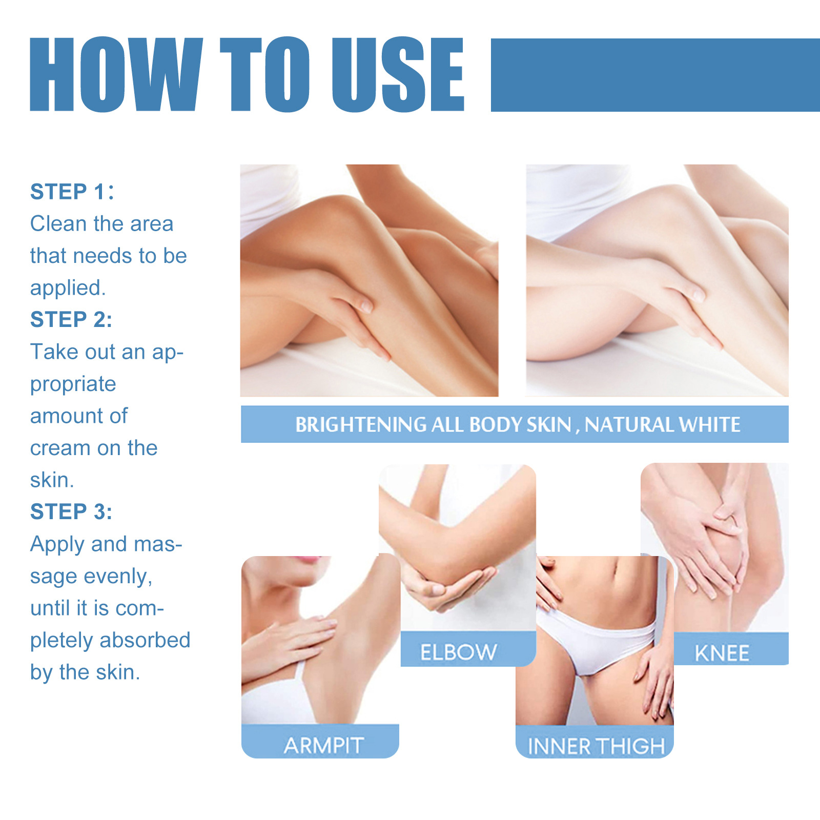 eelhoe armpit whitening and brightening cream moisturizing, rejuvenating, brightening, melanin, brightening and whitening armpit repair cream_voghion.com