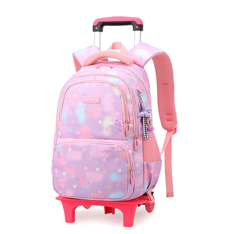 Peces naturales nueva mochila trolley conjunto de tres piezas estudiante de la escuela primaria hombres y mujeres de gran capacidad mochila de moda entrega popular