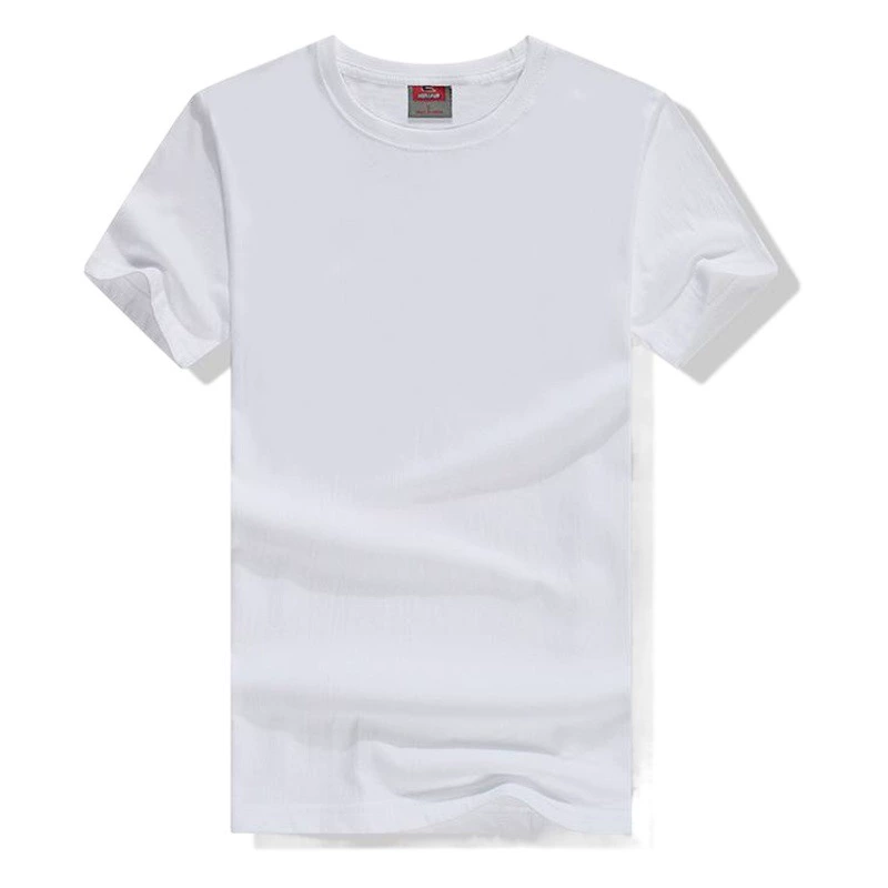 Рекламная рубашка из чистого хлопка с круглым вырезом Футболка на заказ с короткими рукавами белая культурная рубашка на заказ Футболка европейского и американского размера с принтом логотипа комбинезона