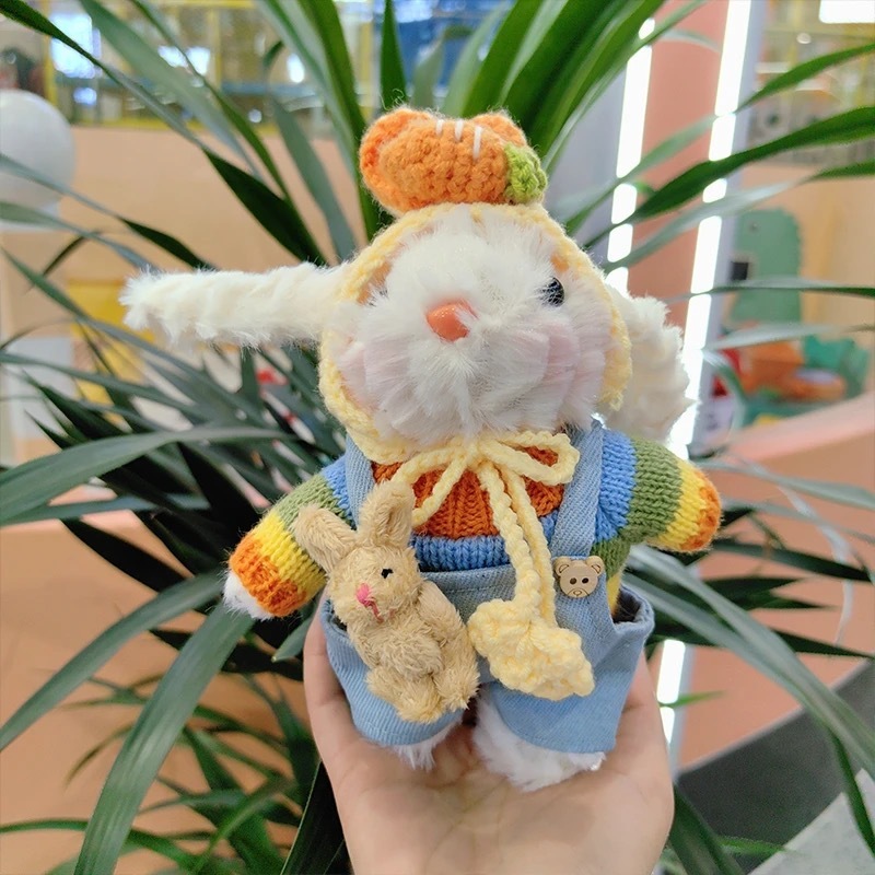 かわいい垂れウサギのぬいぐるみぬいぐるみウサギのキーホルダー|undefined