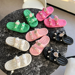 踩屎感拖鞋女 夏季沙灘防滑新款厚底涼拖鞋 上班家用外穿舒適涼鞋