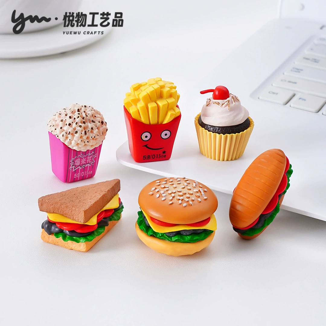 Симулятор гамбургер картофель фри десерт еда игра diy украшения слепые сумки подвесные аксессуары микро-ландшафтный мини-столешница