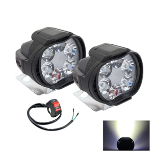 6 LED Motosiklet/Elektrikli Avtomobil köməkçi LED Fara, Duman İşığı