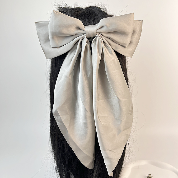 50g Weight Hair Clip Hair Accessories Type 1 Piece Quantity Daily Occasion satin Material Bow Knot Pattern Women's Gender Sweet Style Women's Sweet Bow Knot Satin Hair Clip 30
