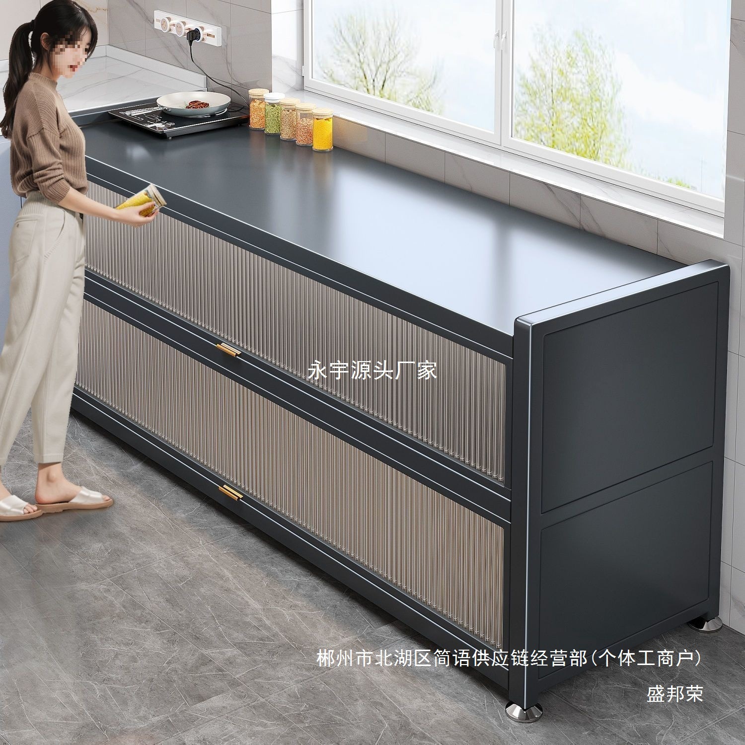 Fábrica directa gabinete de comedor gabinete de té gabinete de cocina rural gabinete de sala de estar gabinete de comedor tablero de roca barra de té
