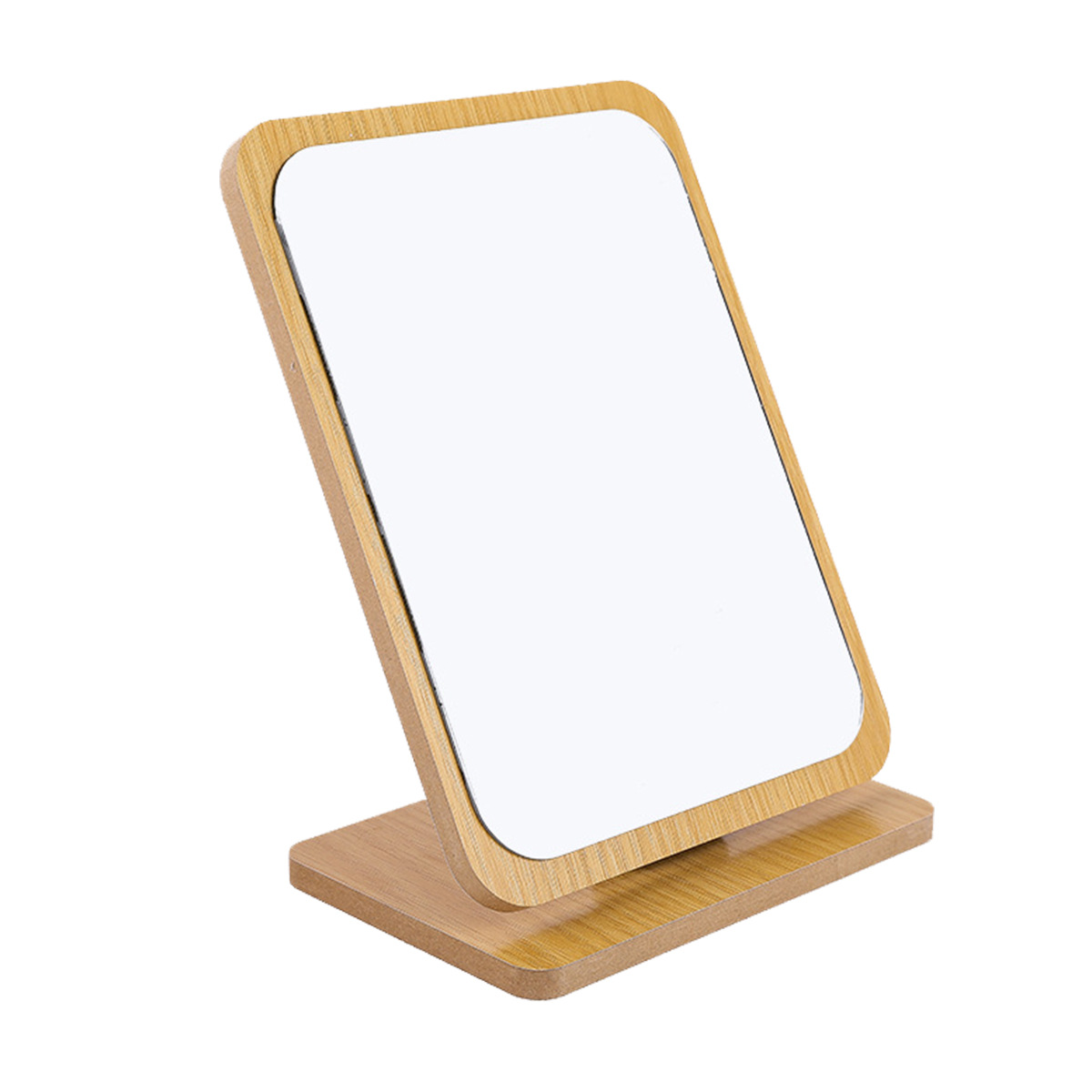 Ou runzhe escritorio espejo de maquillaje tocador de madera de un solo lado espejo de belleza estudiante dormitorio espejo de escritorio al por mayor