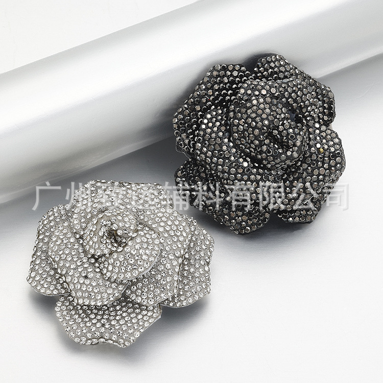 Moda de 4,5 cm de diamante completo rosa diy accesorios accesorios accesorios zapatos de mujer de fiesta accesorios accesorios sujetadores