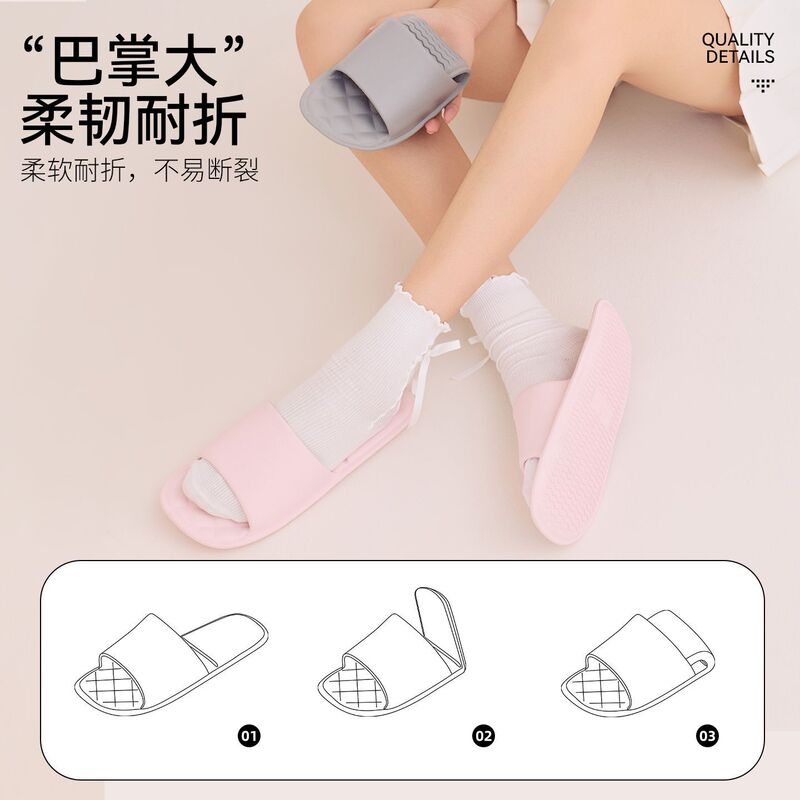 New Hot-Selling Foldable Sandals for Women, Popular Travel and Home Slippers, Portable and Lightweight, with a Soft Feel, Suitable for Bathing New Hot-Selling Foldable Sandals for Women, Popular Travel and Home Slippers, Portable and Lightweight, with a Soft Feel, Suitable for Bathing