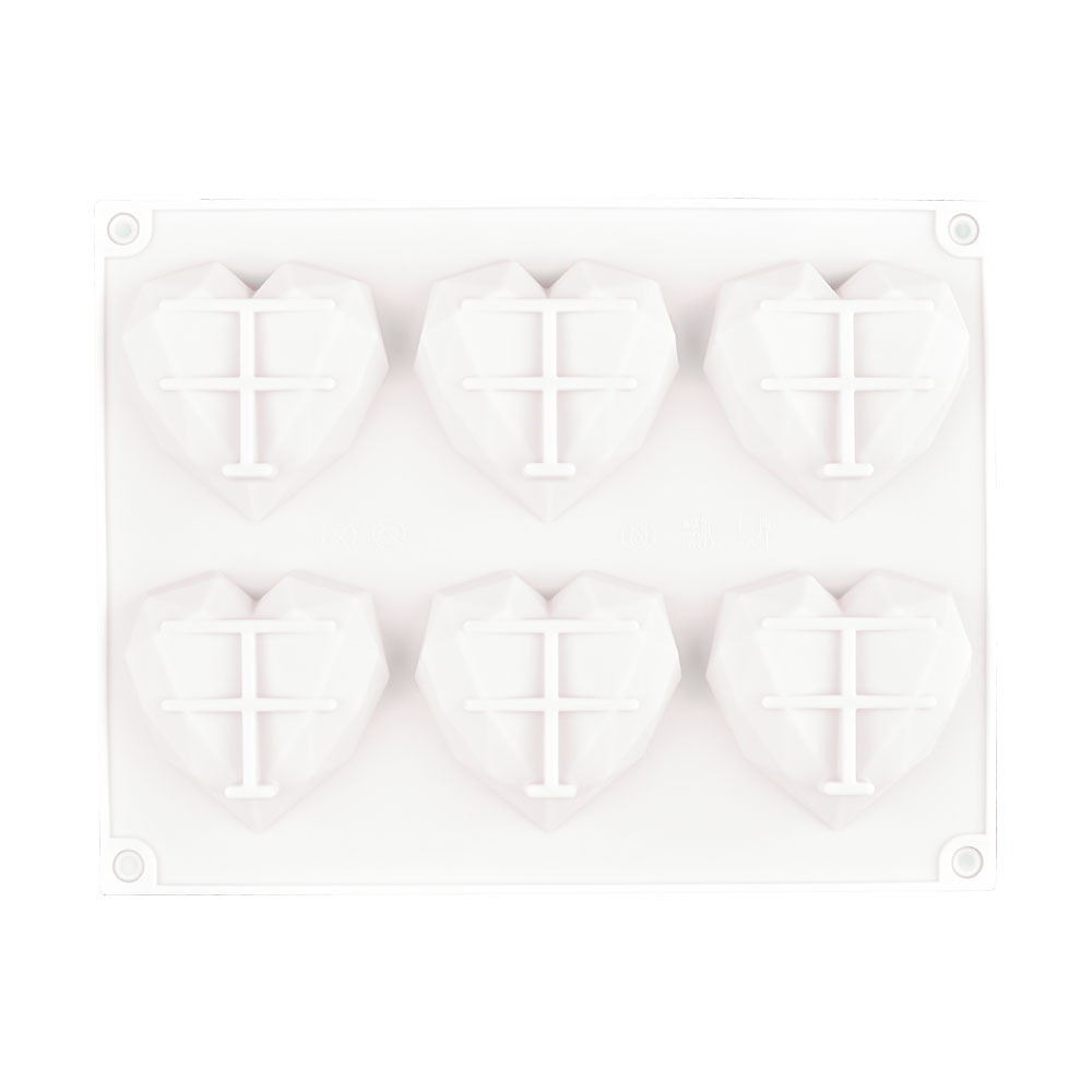 스퀘어 6 다이아몬드 하트 화이트