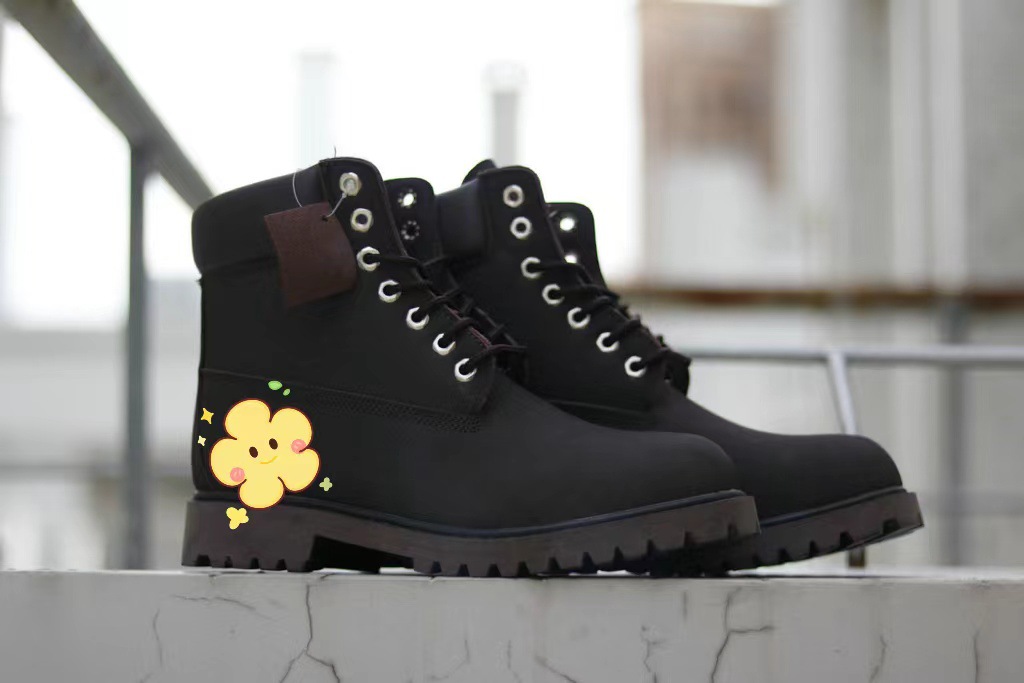 Botas de ruibarbo clásicas, botas al aire libre, botas de cuero para hombres, botas Martin de alta resistencia, botas deportivas para mujeres